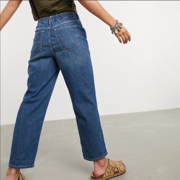 Free People Chloe Baby Barrel Jeans SIZE S NWT - Picture 3 of 13